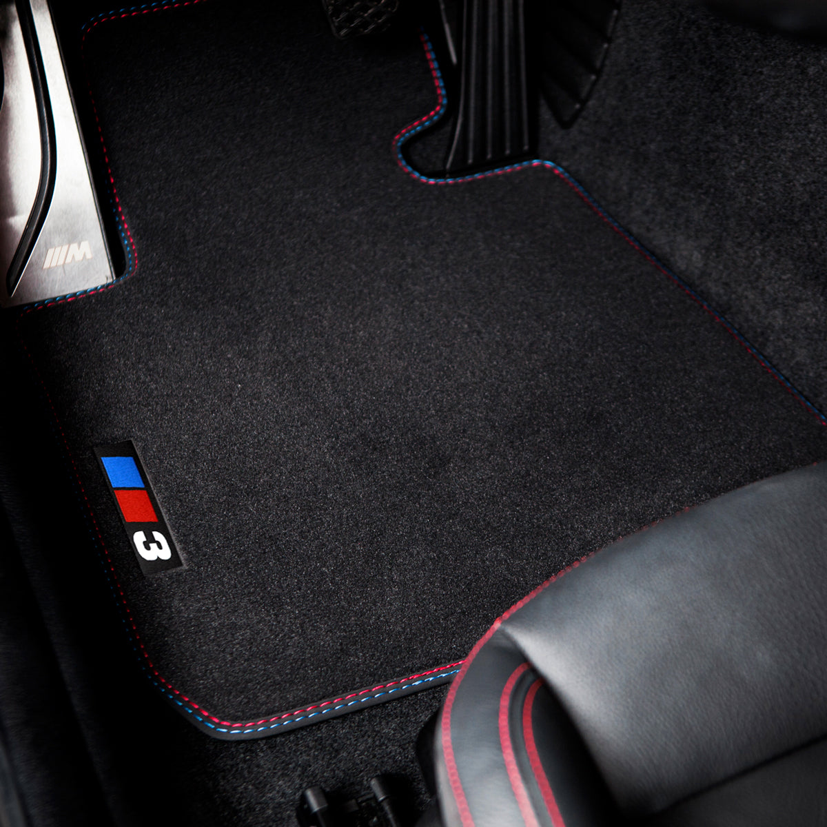 BMW 3-Series Velour Floor Mats – Sedan 2019-2026 & Wagon 2020-2026 G20, G21, G80 – 3 Logo