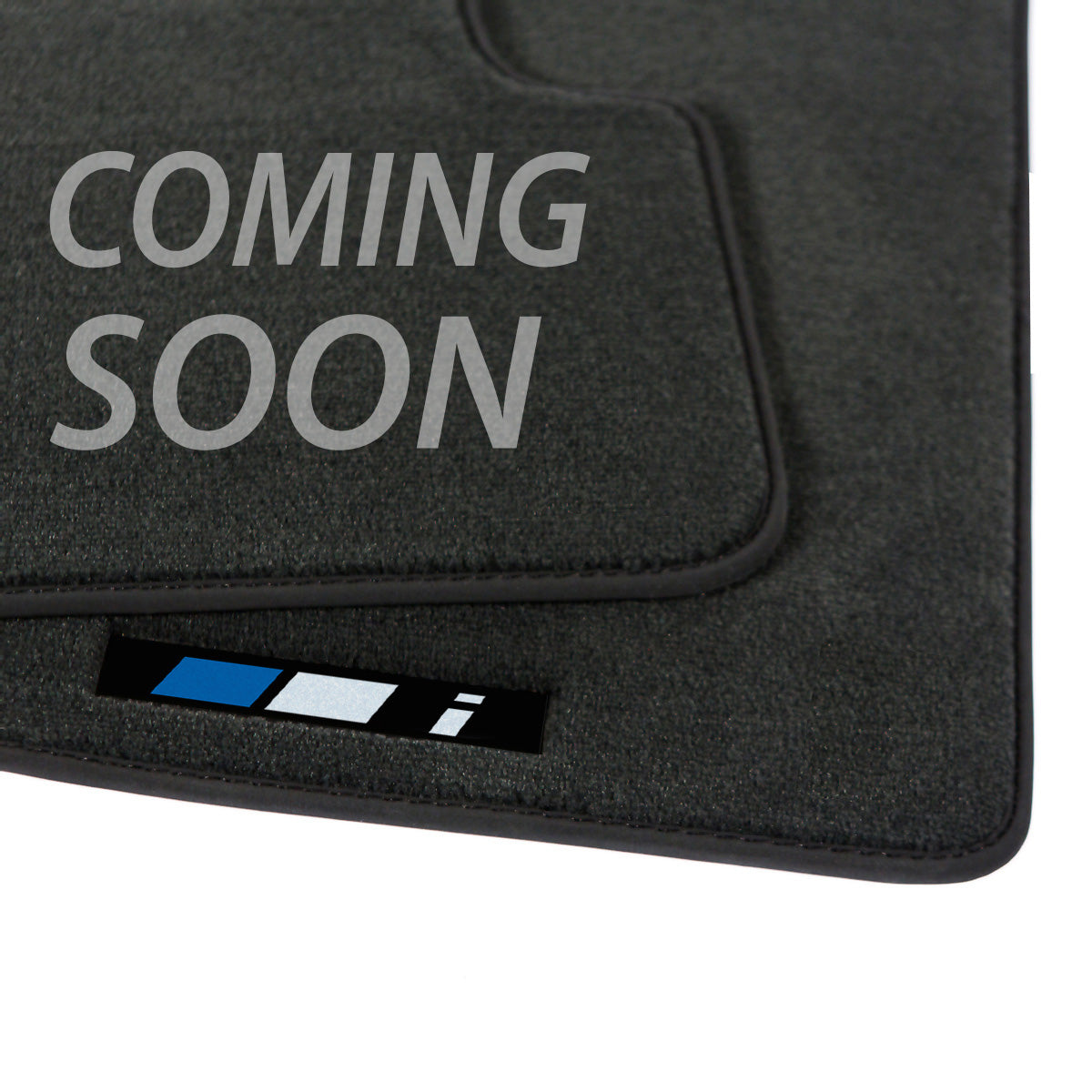 BMW i4 Gran Coupe Velour Floor Mats – G26 – Black i Logo