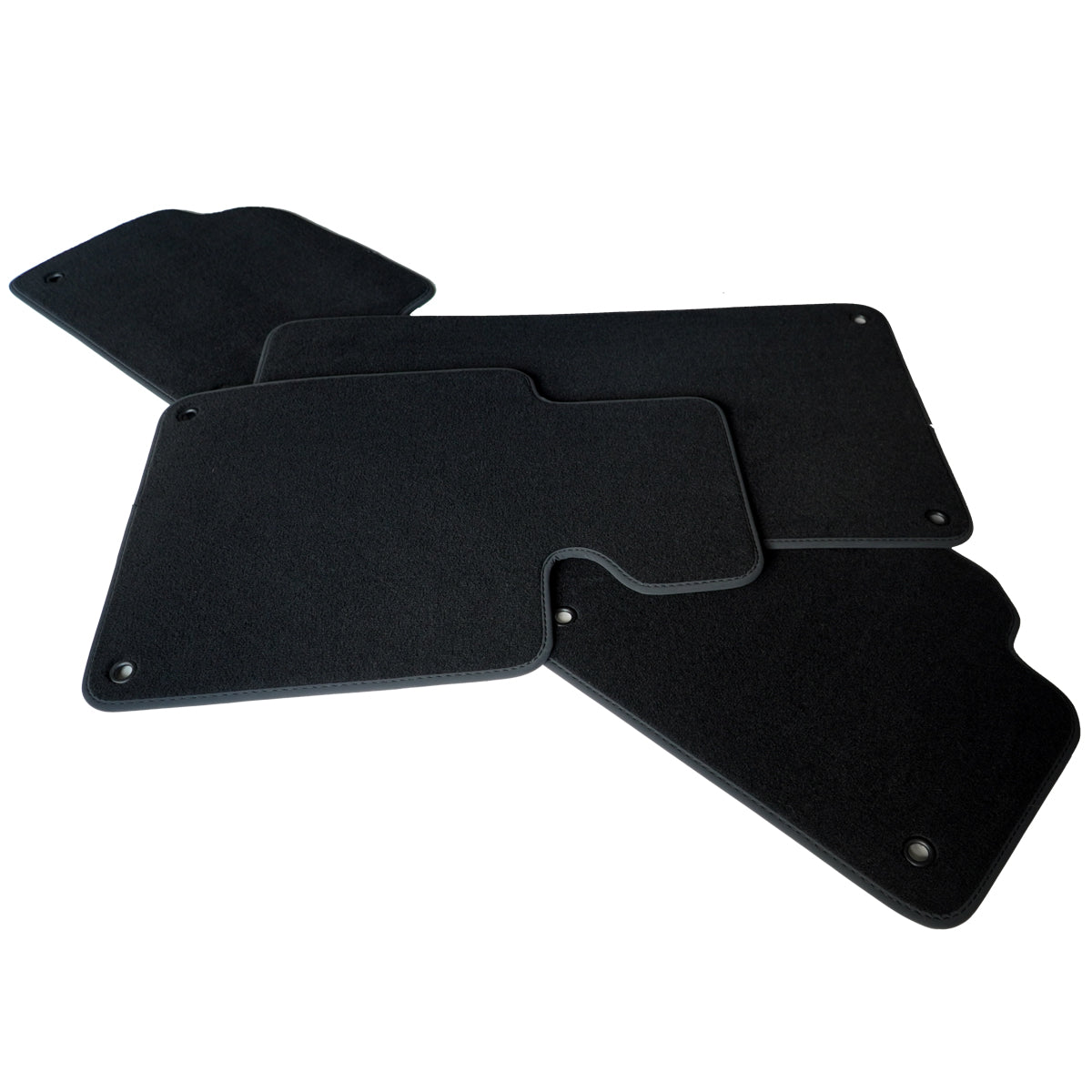 Dodge Grand Caravan 2008-2011 & Chrysler Town and Country 2008-2011 3 Rows Velour Floor Mats – Black